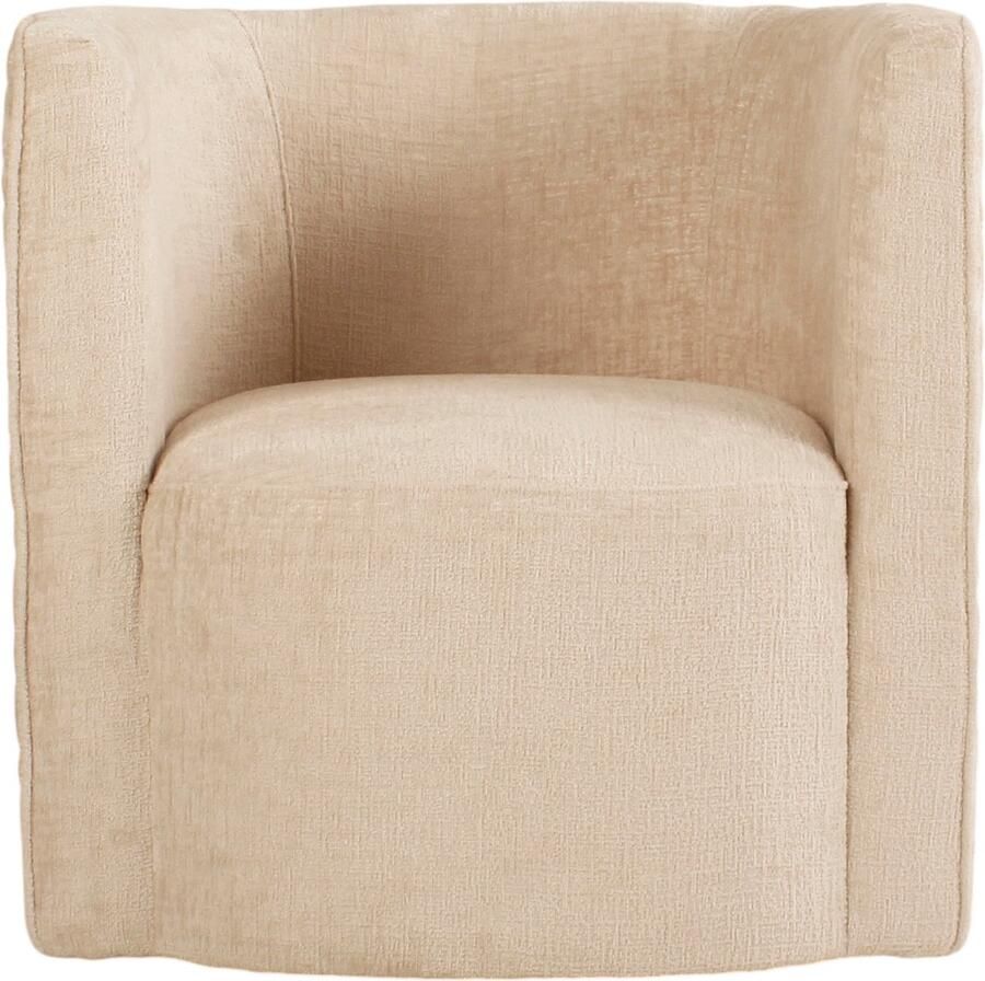 Sleepking Fauteuil Draaifauteuil Mira Linnen Beige Luxueus