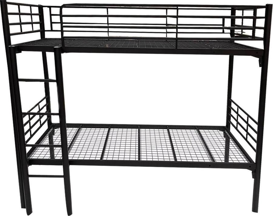 Sleepking Stapelbed Kiki Trasmatbodem 90x200 Zwart