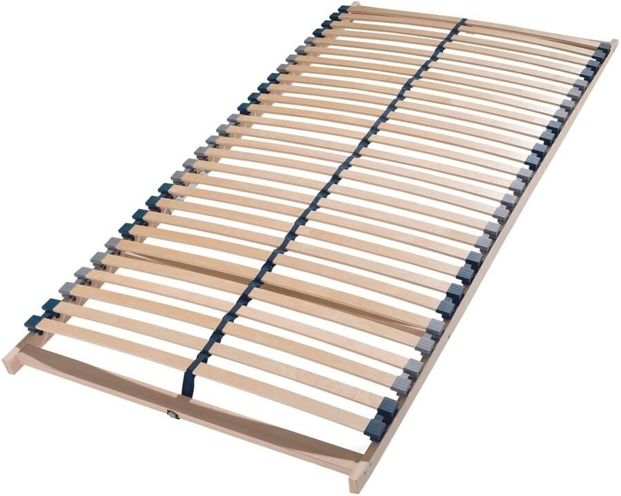 Sleepling 140 x 200 cm lattenbodem Max van beukenhout 28 latten van berkenhout middenzoneverstelling zelfmontage Made in Germany 140 x 200 x 7 cm