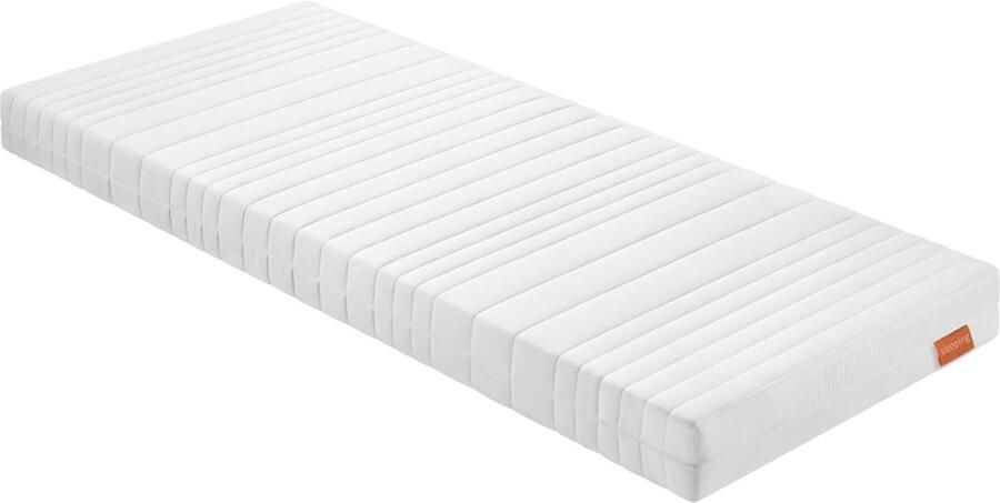 Sleepling 140 x 200 cm koudschuimmatras Basic 70 hardheidsgraad 3 matras met 7-zone technologie Made in EU afneembare hoes van polyester wasbaar op 60 graden 140 x 200 x 16 cm wit