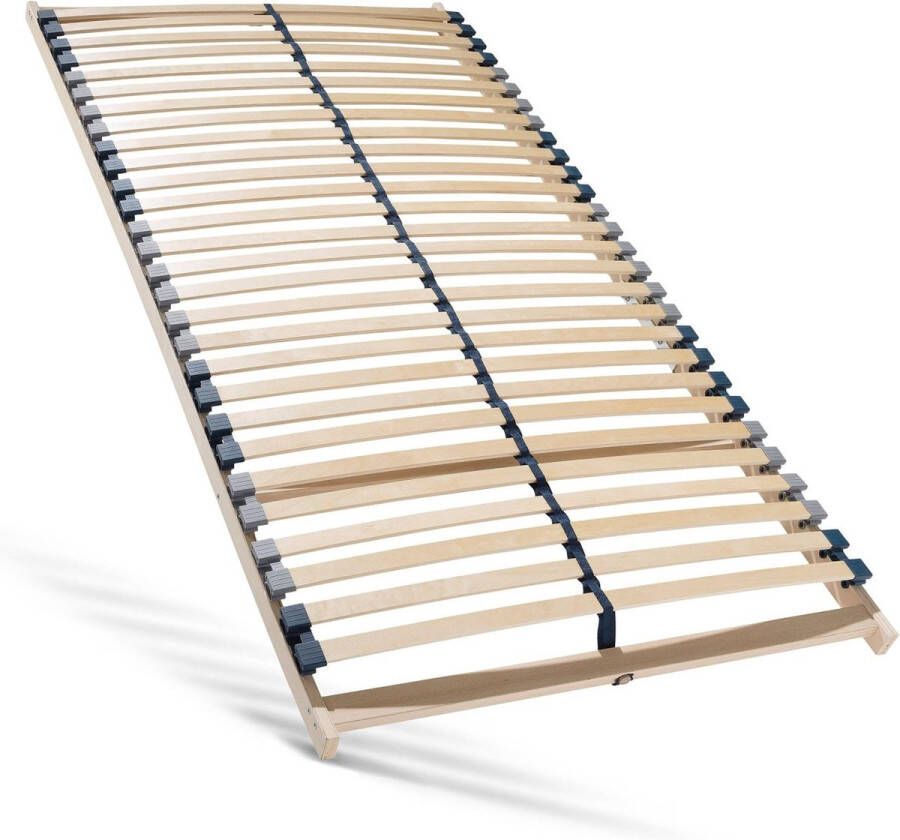 Sleepneo Lattenbodem 140x200 Ergonomisch 7-zone lattenbodem met stevig beukenhouten frame 28 latten Gemaakt in Duitsland Zelf te monteren Draagvermogen ca. 150kg Flexibele veerhouten latten