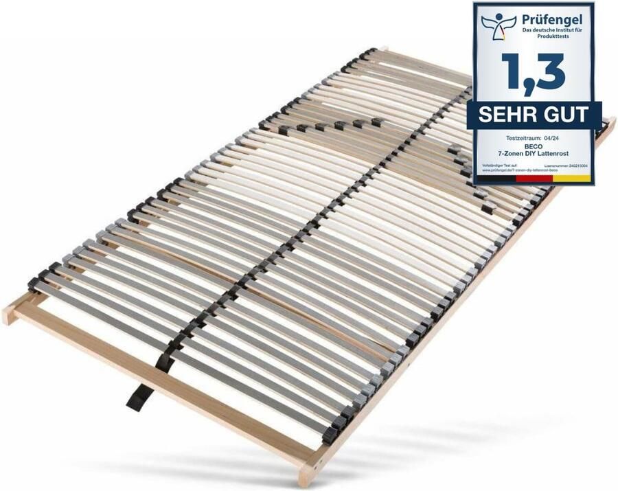 Sleepneo lattenbodem 140x200 cm 42 latten bedbodem 140 x 200 7 zones tot 150kg eenpersoonsbed