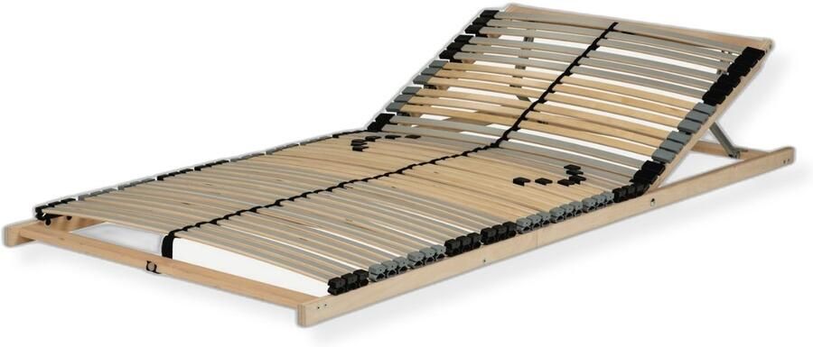 Sleepneo Lattenbodem 90x200 cm Hoofdgedeelte verstelbaar 42 latten 7-zones Draagvermogen ca. 140 kg