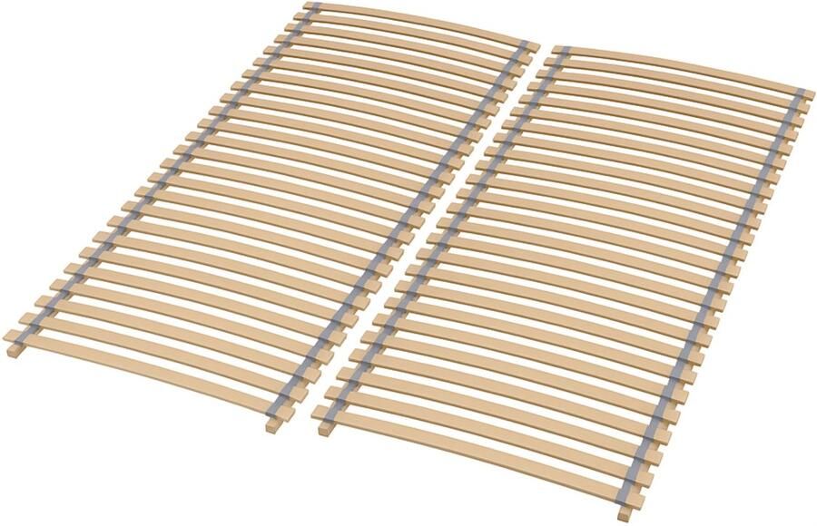 Sleepneo Lattenbodem 200x200 beukenhout 28 latten tot 130kg rolbodem 200x200 bedbodem