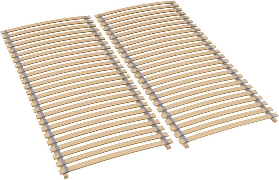 Sleepneo Lattenbodem 180x200 volledig gemonteerd en opgerold BLUE ANGEL gecertificeerd rolbodem 180x200 van beukenhout 28 latten draagvermogen 130kg bedbodem