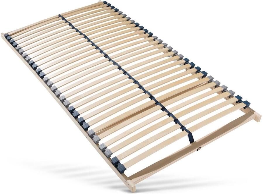 Sleepneo Lattenbodem 120x200 28 premium latten Ergonomisch 7-zone bedbodem met stevig beukenhouten frame Gemaakt in Duitsland Zelf te monteren Draagvermogen ca. 150kg Flexibele veerhouten latten