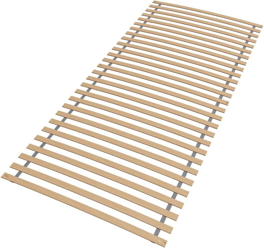 Sleepneo Premium Rolbodem 90x200 cm Ergonomische lattenbodem 90x200 van beukenhout 28 latten Gemaakt in Duitsland volledig gemonteerd en opgerold Draagvermogen 130kg bedbodem