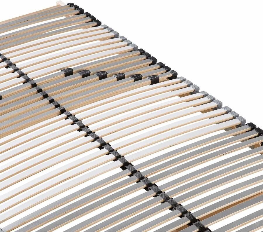 Sleepneo Lattenbodem 90 x 200 cm 42 latten bedbodem 90 x 200 van hout 7 zones stabiel lattenbodems tot 150Kg matrasbodem geschikt voor alle matrassen lattenbodem eenpersoonsbed