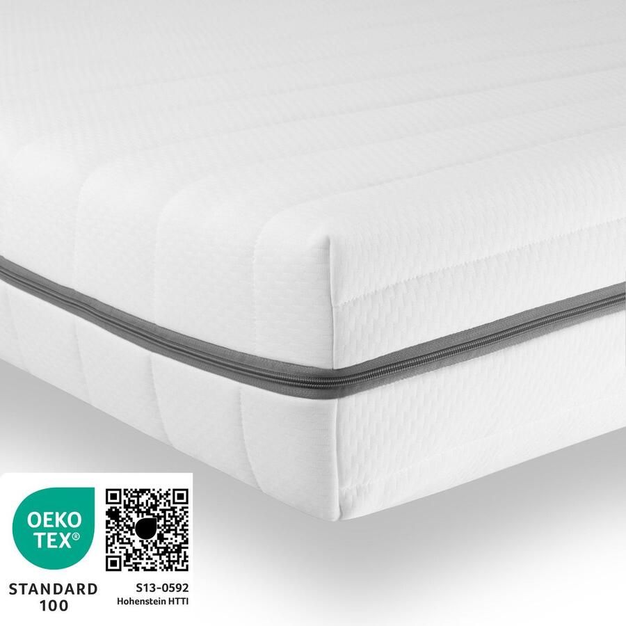 Sleepneo Matras 120x200 ERGONOMISCH MATRAS H3 H2 7 zones koudschuim matras comfortabel matras premium tijk afneembar en wasbaar- matras gemiddeld Hoogte 15cm Twijfelaar matrassen 120x200