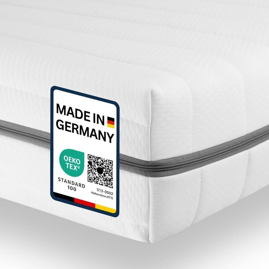Sleepneo Koudschuim matras 160x200 cm orthopedisch matras 7 zones hardheid stevig comfortabel matras ademend 15cm- Twijfelaar matrassen 160x200