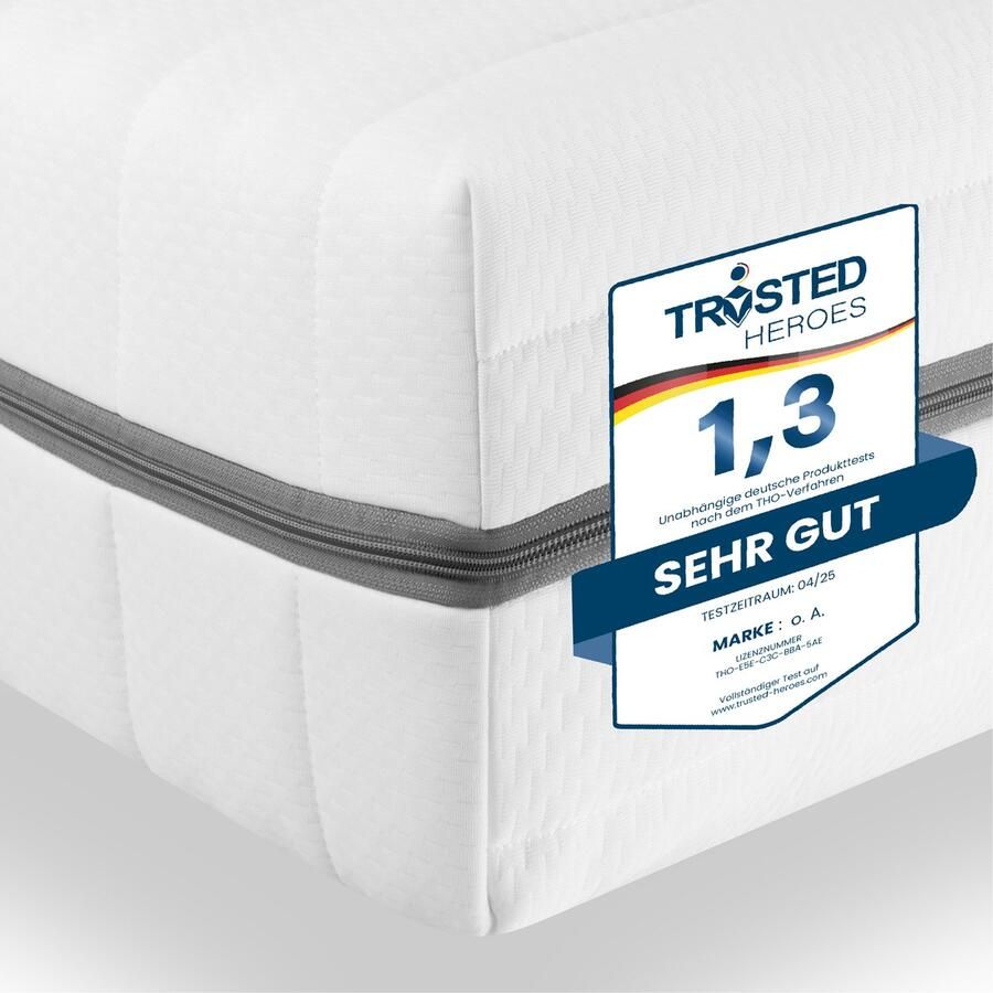 Sleepneo Koudschuim matras 160x200 cm Hoogte 18cm orthopedisch matras met 7 zones hardheidsniveau H3 H2 zacht- Tweepersoonsmatrassen 160x200 - Foto 3