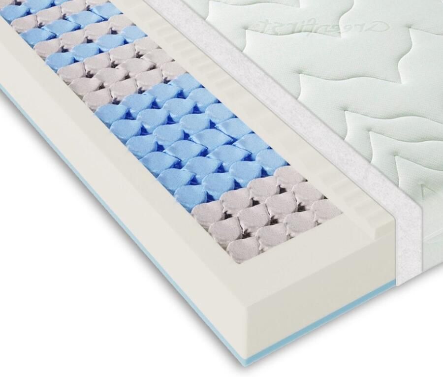 Sleepneo Matras 140x200 cm pocketvering kern matras H2 H3 hoogte ca. 22cm omkeerbaar matras 140x200cm met hoogwaardige pocketvering kern en Greenfirst hoes stevig- Tweepersoonsmatrassen 140x200
