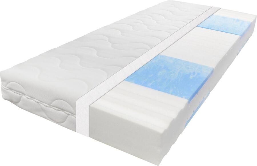 Sleepneo Blue Vision Ergonomisch Koudschuim Matras zacht 140x200 cm 7-Zones 19cm Hoog Hardheid H4 Ademend & Drukverlagend Ideaal voor Rug- en Zijslapers