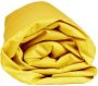 Sleepnight Hoeslaken Flanel (hoekhoogte 25 cm ) Geel jaune B 90 x L 200 cm 1-persoons Geschikt voor Standaard Matras 600191-B 90 x L 200 cm - Thumbnail 2