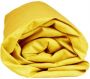 Sleepnight Hoeslaken Flanel (hoekhoogte 25 cm ) Geel jaune B 180 x L 200 cm Lits-jumeaux Geschikt voor Standaard Matras 600195-B 180 x L 200 cm - Thumbnail 1
