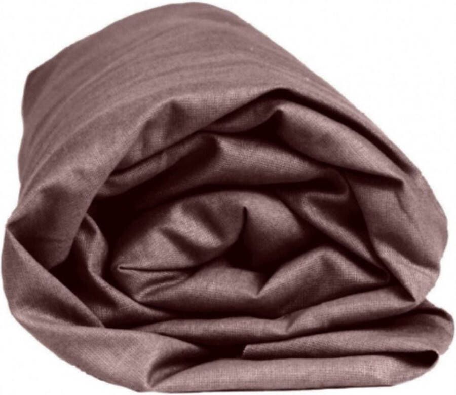 Sleepnight Hoeslaken Flanel (hoekhoogte 25 cm ) Taupetaupe B 180 x L 200 cm Lits-jumeaux Geschikt voor Standaard Matras 863568-B 180 x L 200 cm