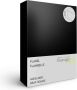 Sleepnight Hoeslaken Flanel (hoekhoogte 25 cm ) Zwart noir B 160 x L 200 cm Lits-jumeaux Geschikt voor Standaard Matras 550799-B 160 x L 200 cm - Thumbnail 1