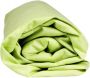 Sleepnight Hoeslaken Katoen (hoekhoogte 25 cm ) Groen lime B 90 x L 200 cm 1-persoons Geschikt voor Standaard Matras 798496-B 90 x L 200 cm - Thumbnail 5