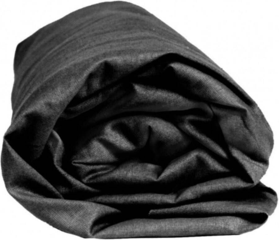 Sleepnight Hoeslaken Jersey (hoekhoogte 30 cm ) Gris foncé anthracite B 180 x L 200 cm Lits-jumeaux Strijkvrij Geschikt voor Standaard Matras Boxspring Matras + Topper 843256-B 180 x L 200 cm