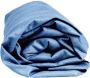 Sleepnight Hoeslaken Jersey (hoekhoogte 30 cm ) Blauw shadow blue B 140 x L 200 cm 2-persoons Strijkvrij Geschikt voor Standaard Matras Boxspring Matras + Topper 798510-B 140 x L 200 cm - Thumbnail 1