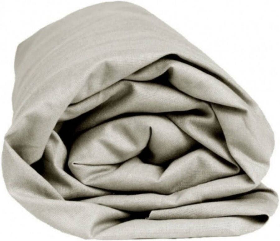 Sleepnight Hoeslaken Katoen (hoekhoogte 25 cm ) gris B 160 x L 200 cm Lits-jumeaux Geschikt voor Standaard Matras 517627-B 160 x L 200 cm