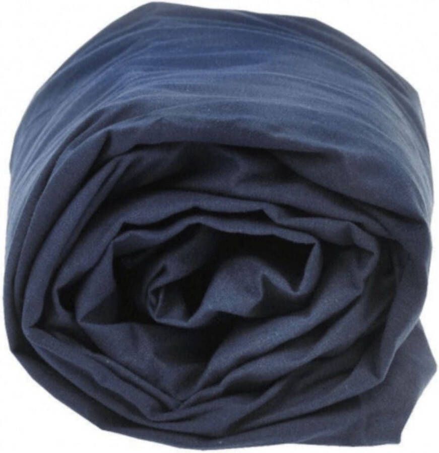 Sleepnight Hoeslaken Katoen (hoekhoogte 30 cm ) Blauw bleu marine B 180 x L 200 cm Lits-jumeaux Geschikt voor Standaard Matras Boxspring Matras + Topper 600723-B 180 x L 200 cm