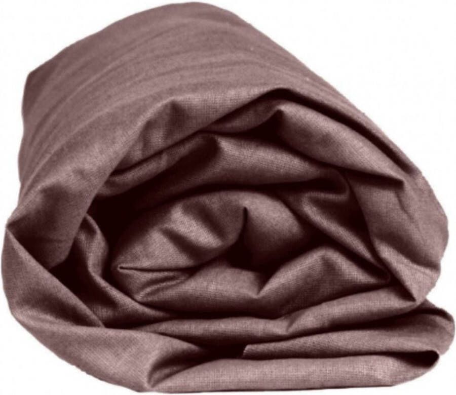 Sleepnight Hoeslaken Katoen (hoekhoogte 30 cm ) Taupetaupe B 160 x L 200 cm Lits-jumeaux Geschikt voor Standaard Matras Boxspring Matras + Topper 600726-B 160 x L 200 cm - Foto 2