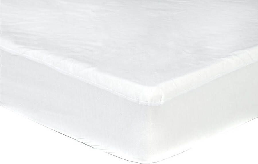 Sleepnight Matrasbeschermer Molton (hoekhoogte 25 cm ) Blanc White B 140 x L 200 cm 2-persoons Waterdicht Geschikt voor Standaard Matras 517782-B 140 x L 200 cm
