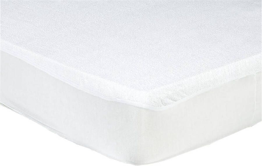 Sleepnight Matrasbeschermer Wit Molton (hoekhoogte 30 cm ) LP843937 B 140 x L 200 cm Tweepersoons Waterdicht Anti-allergisch Antihuisstofmijt Antibacterieel Luchtdoorlatend Machinewasbaar Geschikt voor Matras