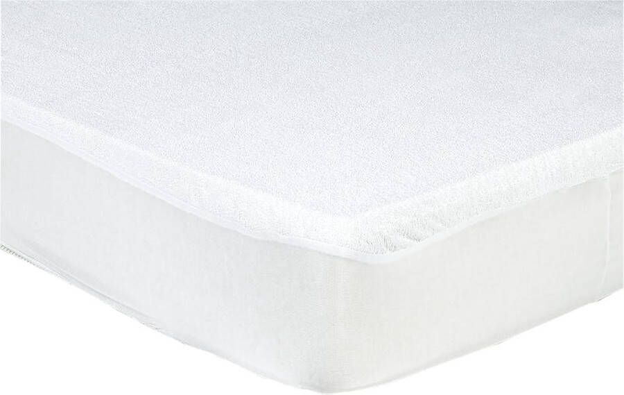 Sleepnight Matrasbeschermer WitWhite Molton (hoekhoogte 30 cm) LP843937 B 160 x L 200 cm Waterdicht Anti-allergisch Antihuisstofmijt Antibacterieel Luchtdoorlatend Machinewasbaar Geschikt voor Standaard Matras Boxspring Matras + Topper