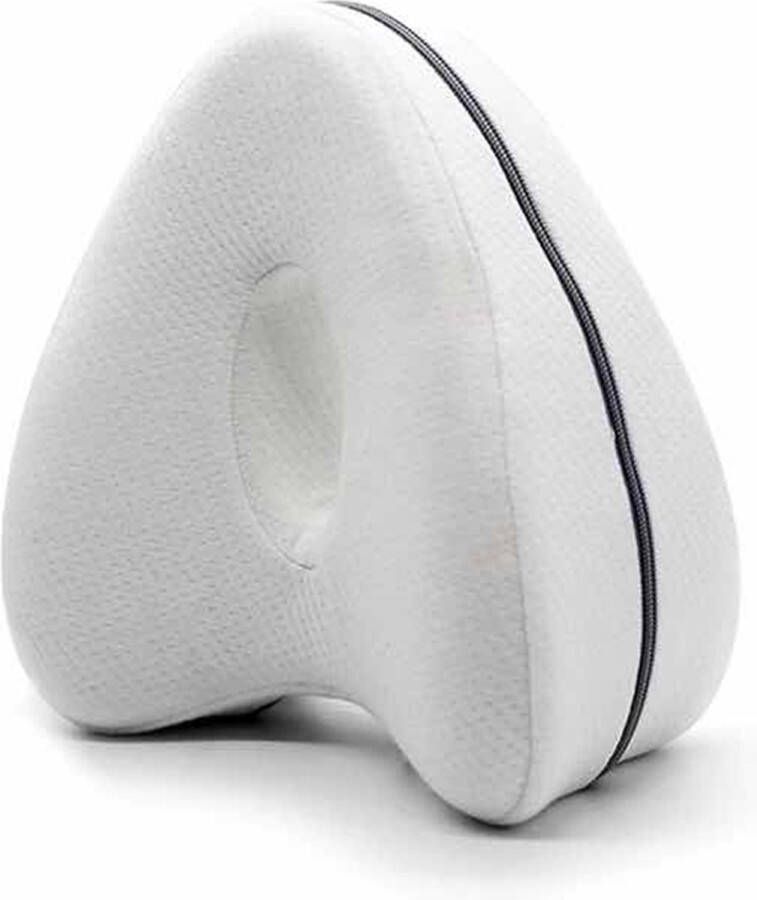 Sleeptight Kniekussen voor in Bed Beenkussen Online Mobilteitsgids Kniekussens Pijnverlichtend Orthopedisch Schootkussen Knie Kussen Zijslapers Rugslaper zijslaper Wit- 25 cm