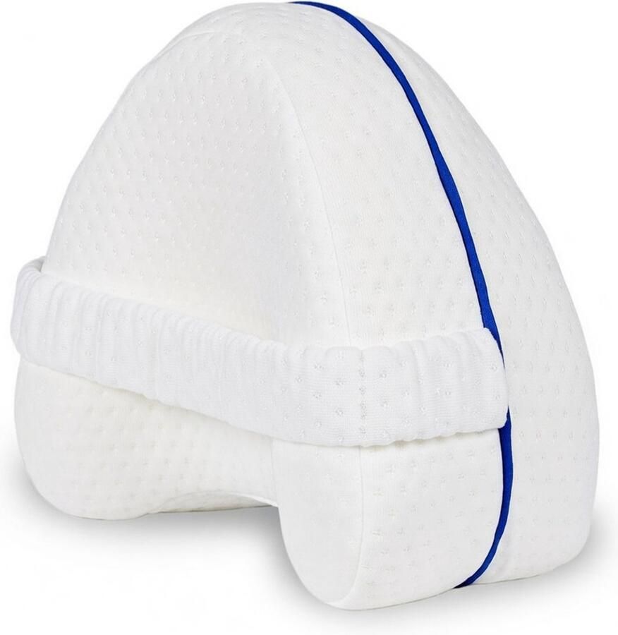 Sleeptight Kniekussen voor in Bed Aanbevolen door Ergotherapeuten Beenkussen Kniekussens Pijnverlichtend Orthopedisch Knie kussen Online Mobilteitsgids Schootkussen Knie Kussen Zijslapers Rugslaper zijslaper met Band -Wit- 25 cm - Foto 2