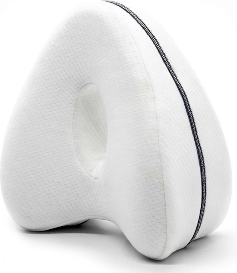 Sleeptight Kniekussen voor in Bed Beenkussen Online Mobilteitsgids Kniekussens Pijnverlichtend Orthopedisch Schootkussen Knie Kussen Zijslapers Rugslaper zijslaper Wit- 25 cm - Foto 3