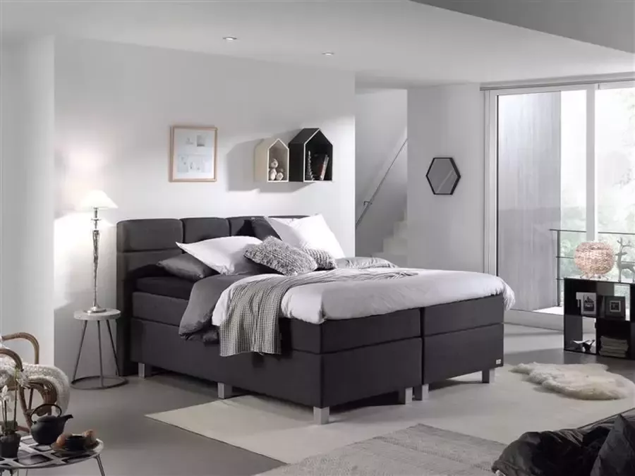 Sleeptime Dreamhouse Gustavo Comfort Boxspring Pocketvering 180x200 Antraciet - Foto 3