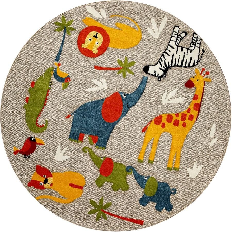 Smart Kids Benny & Friends Kinder vloerkleed 120 rd. veelkleurig