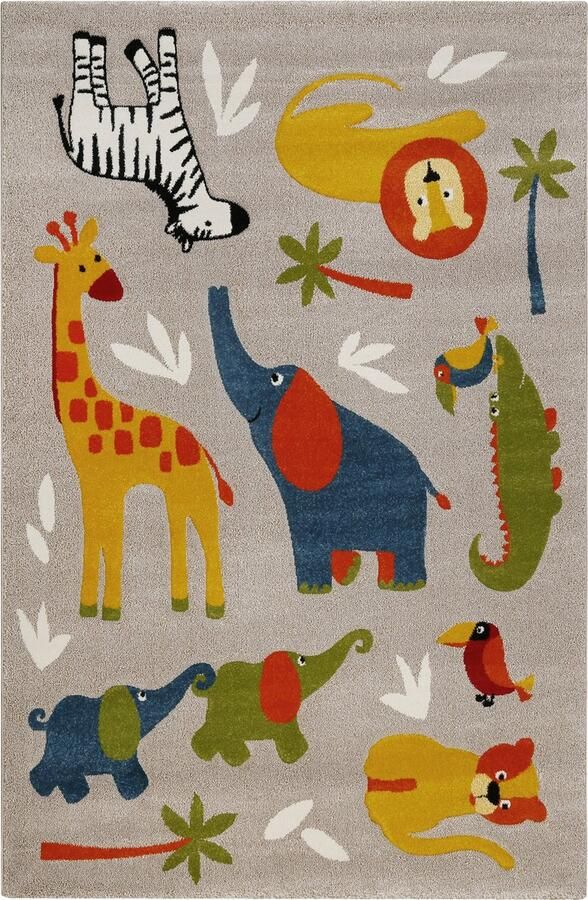 Smart Kids Benny & Friends Kinder vloerkleed 80x150 Meerkleurig beige gemêleerd