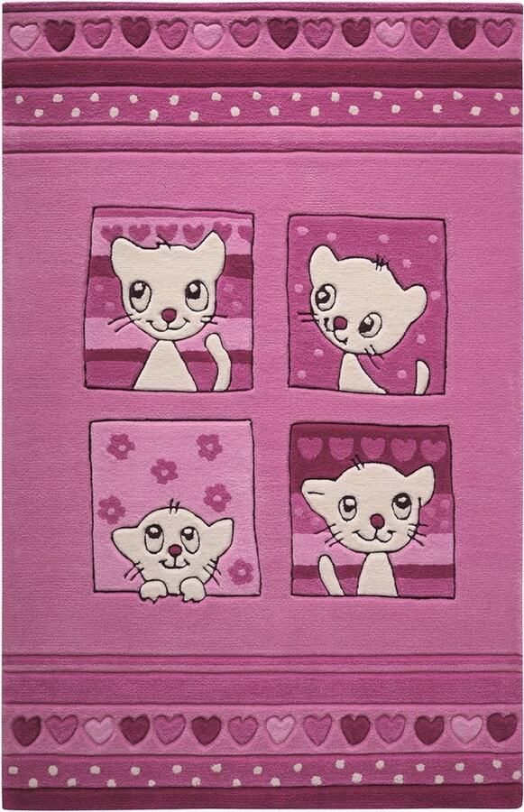 Smart Kids Kitty Kat Kinder vloerkleed 110x170 cm beige