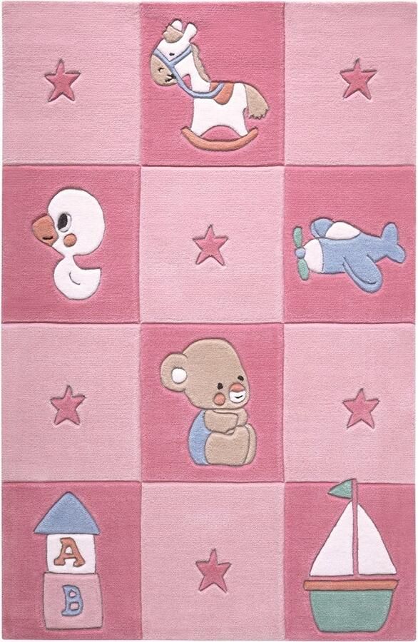 Smart Kids Newborn Kinder vloerkleed 110x170 cm roze