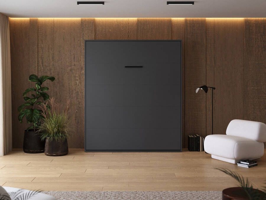 SMARTBETT Opklapbed Verticaal 180x200cm Antraciet Antraciet