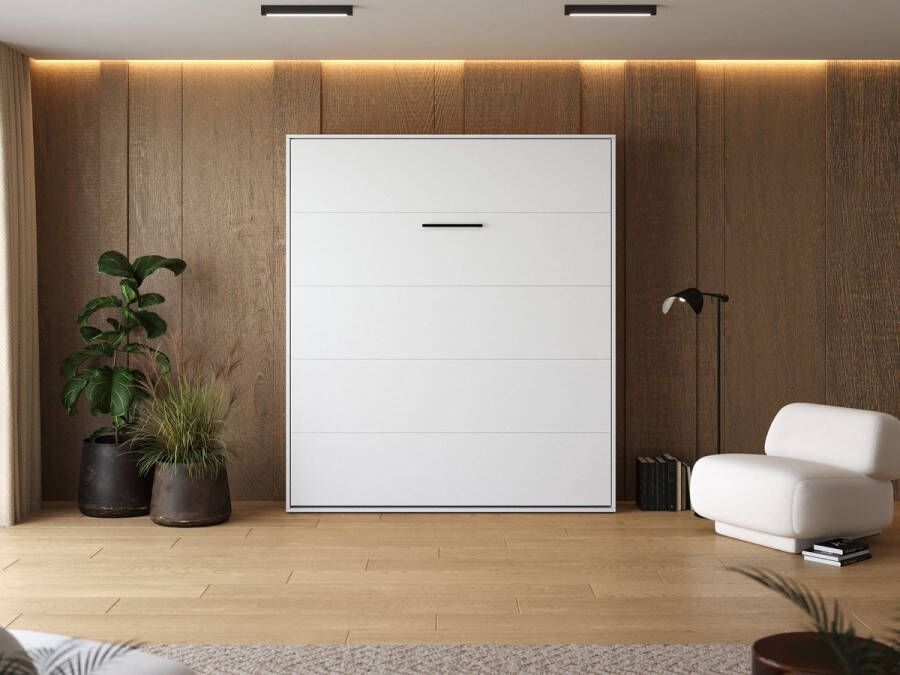 SMARTBETT Opklapbed Verticaal 180x200cm Wit Wit
