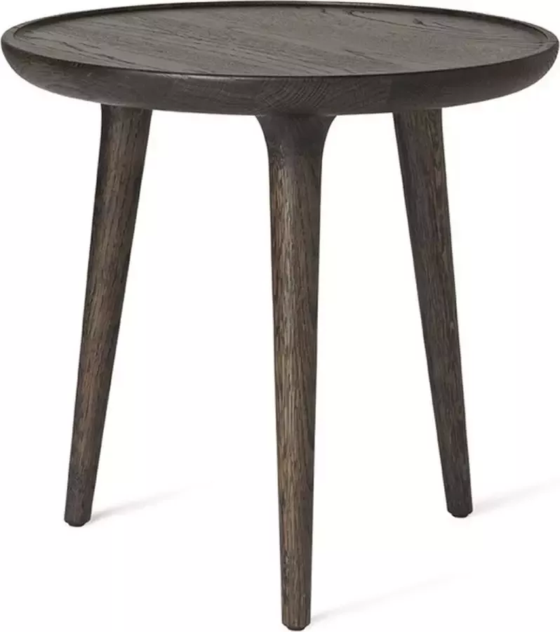 Smarter Design MATER Design ACCENT TABLE (Small) Ronde bijzettafel van Sirka grijs FSC eiken Ø45 x h42cm
