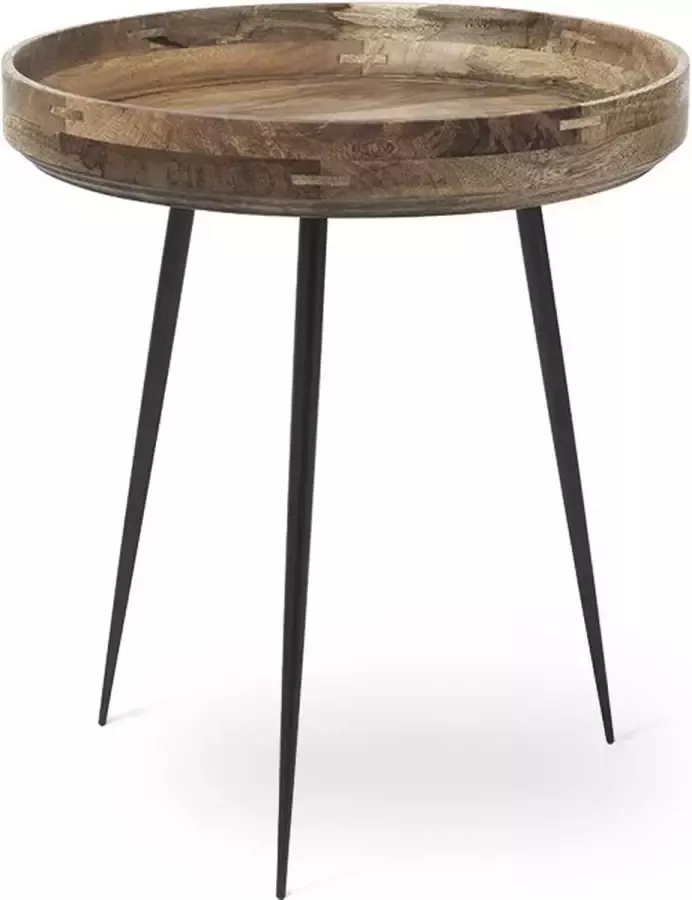 Smarter Design MATER Design BOWL TABLE (Medium) Ronde bijzettafel van mangohout Naturel Ø46 x h52cm