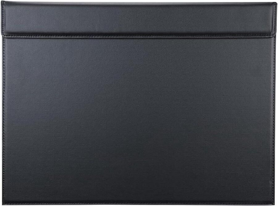 Smoakez Bureauonderlegger van PU-leer voor zwarte schrijfonderlegger bureau met schrijftafel Zwart