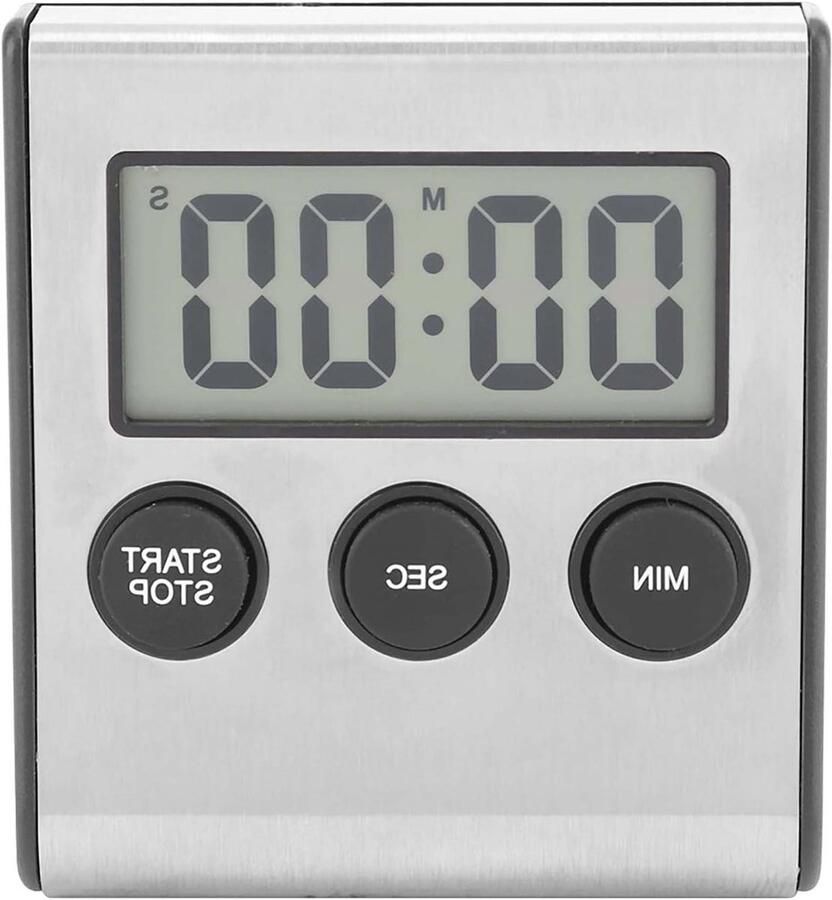 Smoakez Digitale bureau- en wandklok met alarm Grote cijfers Timerklok voor keuken badkamer Binnenklok met alarm Timerklok voor thuisgebruik