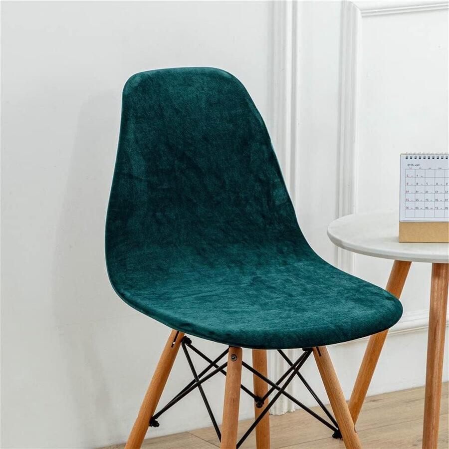 Smoakez Fluwelen universele eetkamerstoelhoezen in Scandinavische stijl voor keuken en woonkamer Verwijderbare wasbare hoezen met armloze design