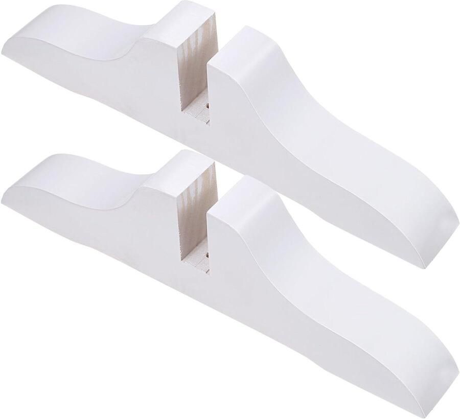 Allecto Premium 2 stuks kamerscherm populierenhout ruimteverdeler privacybasis privacyvoeten