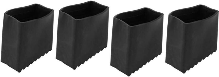 Smoakez Rubber voetkappen voor strijkplank en tuintafel 4 stuks Zwart Schroefbaar Aluminium frame Verlengladder Parketbeschermer Antislip
