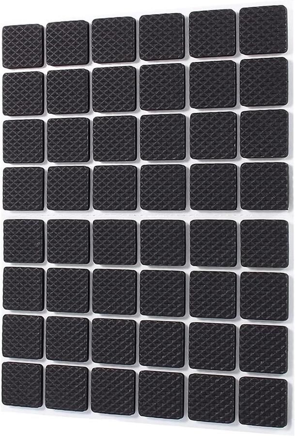 Allecto Premium Stoelpoten Beschermers Rubberen Vloerpads Antislip Zelfklevend Set van 48 Stuks