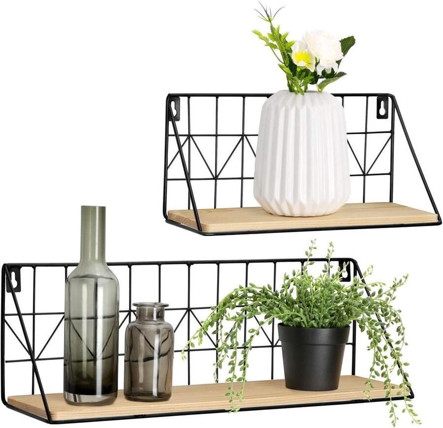 Allecto Premium Wandrek Scandinavisch design voor decoratie en opbergen Houten plank voor Scandinavisch interieur met drijfhouten accent Ideale wandplank voor huisdecoratie met natuurlijke uitstraling