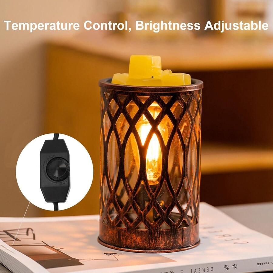 Smoakez Wax Melt Warmer met Holle Mesh Shell voor Thuis Kantoor Decoratie 110 tot 220V Lamp Houder (EU)